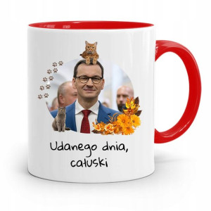 Kubek Czerwony Politycy Premier Mateusz Morawiecki