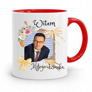 Kubek Czerwony Politycy Premier Mateusz Morawiecki