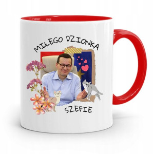 Kubek Czerwony Politycy Premier Mateusz Morawiecki