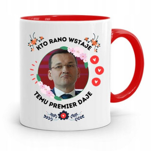 Kubek Czerwony Politycy Premier Mateusz Morawiecki