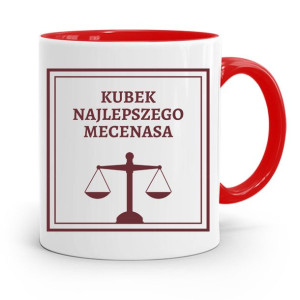 Kubek Czerwony Prawnika Kubek Najlepszego Mecenasa