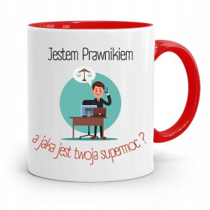 Kubek Czerwony Prawnika Mecenasa Jestem Prawnikiem