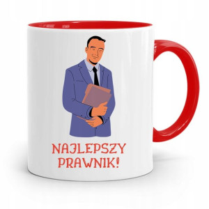 Kubek Czerwony Prawnika Najlepszy Prawnik Prezent
