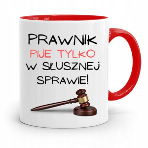 Kubek Czerwony Prawnika Pije W Słusznej Sprawie