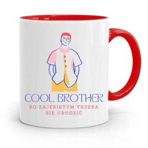 Kubek Czerwony Prezent Dla Brata Cool Brother