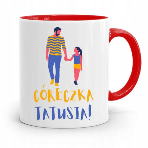 Kubek Czerwony Prezent Dla Córki Córeczka Tatusia