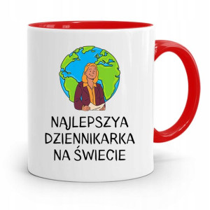 Kubek Czerwony Prezent Dla Dziennikarza Reportera