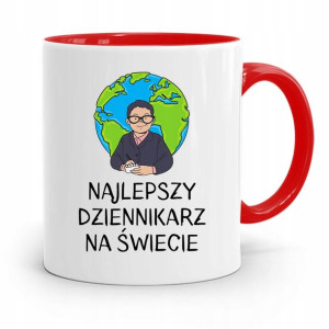 Kubek Czerwony Prezent Dla Dziennikarza Reportera