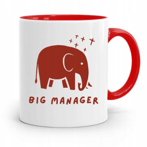 Kubek Czerwony Prezent Dla Kierownika Big Manager