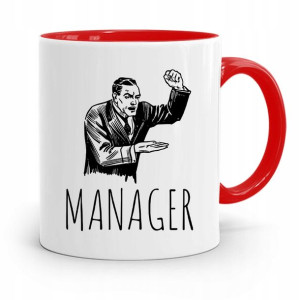 Kubek Czerwony Prezent Dla Kierownika Manager