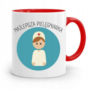 Kubek Czerwony Prezent Dla Najlpeszej Pielęgniarki