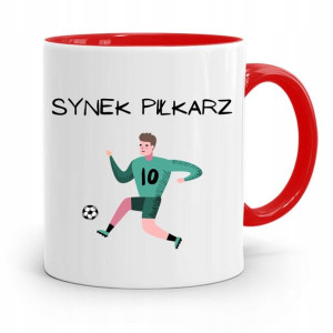 Kubek Czerwony Prezent Dla Syna Synek Piłkarz