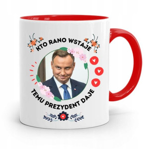 Kubek Czerwony Prezydenta Andrzej Duda Pis Zdrowie