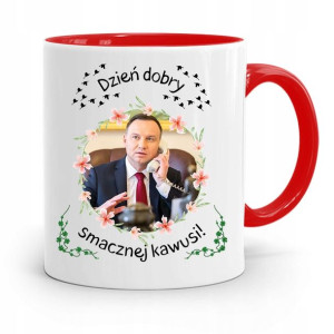 Kubek Czerwony Prezydenta Andrzej Duda Pis Zdrowie