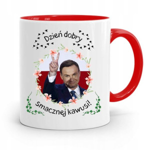 Kubek Czerwony Prezydenta Andrzej Duda Pis Zdrowie
