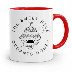 Kubek Czerwony Pszczelarza The Sweet Hive Prezent
