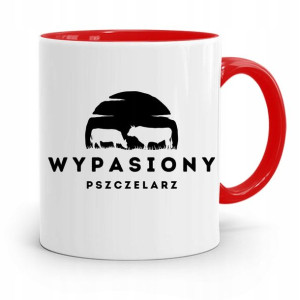 Kubek Czerwony Pszczelarza Wypasiony Pszczelarz