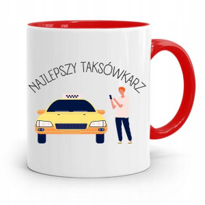 Kubek Czerwony Taksówkarza Najlepszy Taksówkarz