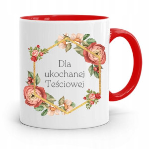 Kubek Czerwony Teściowej Dla Ukochanej Teściowej