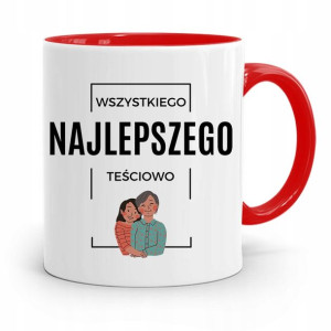 Kubek Czerwony Teściowej Najlepszego Teściowo