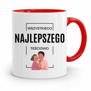 Kubek Czerwony Teściowej Najlepszego Teściowo