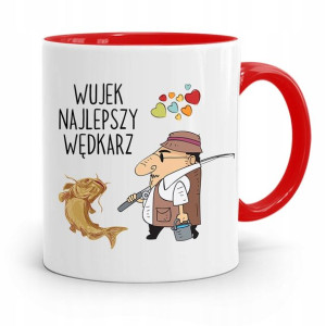 Kubek Czerwony Wędkarza Wujek Najlepszy Wędkarz