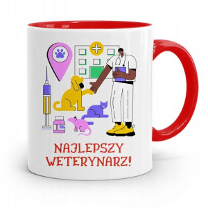 Kubek Czerwony Weterynarza Najlepszy Weterynarz!