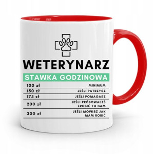 Kubek Czerwony Weterynarza Stawka Godzinowa