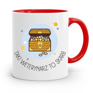 Kubek Czerwony Weterynarza Weterynarz To Skarb