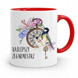 Kubek Czerwony Zegarmistrza Najlepszy Zegarmistrz