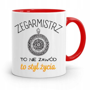 Kubek Czerwony Zegarmistrza To Styl Życia Prezent