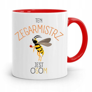 Kubek Czerwony Zegarmistrza Zegarmistrz Jest Osom