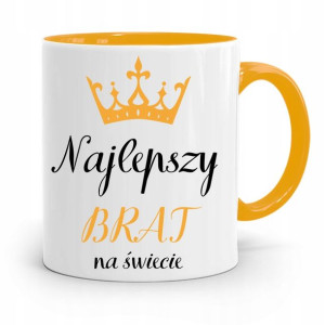 Kubek Żółty Prezent Dla Brata Najlepszy Brat