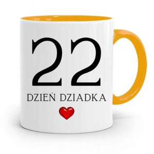Kubek Żółty Prezent Dla Dziadka Dzień Dziadka 22