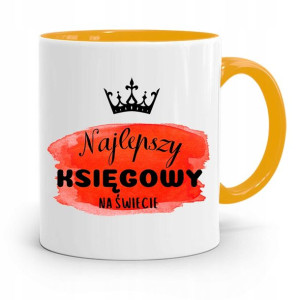 Kubek Żółty Prezent Dla Księgowej Księgowego