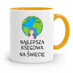 Kubek Żółty Prezent Dla Księgowej Księgowego