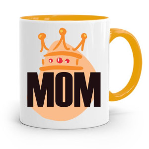 Kubek Żółty Prezent Dla Mamy Matki Mamusi Mom