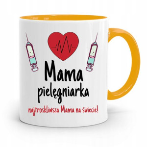 Kubek Żółty Prezent Dla Najtroskliwszej Mamy