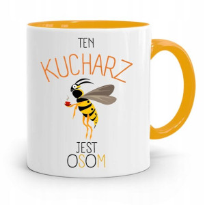 Kubek Żółty Prezent Dla Osom Kucharza Kucharki
