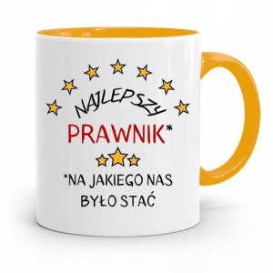 Kubek Żółty Prezent Dla Prawnika Najlepszy Prawnik