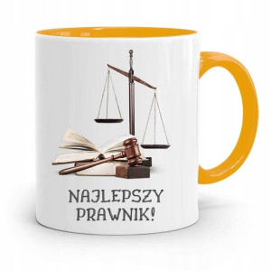 Kubek Żółty Prezent Dla Prawnika Najlepszy Prawnik
