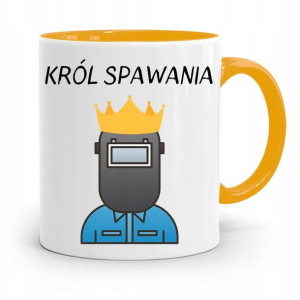 Kubek Żółty Prezent Dla Spawacza Król Spawania
