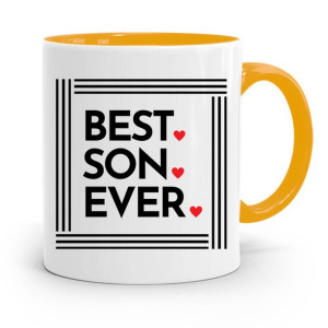Kubek Żółty Prezent Dla Syna Dziecka Best Son Ever