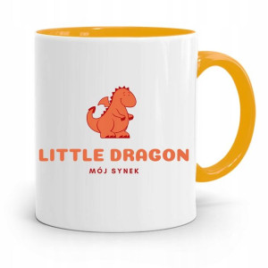 Kubek Żółty Prezent Dla Syna Little Dragon Synek
