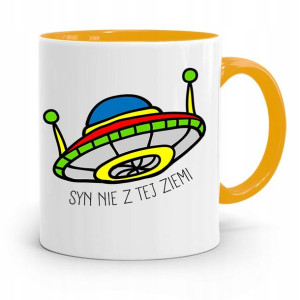 Kubek Żółty Prezent Dla Syna Syn Nie Z Tej Ziemi