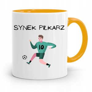 Kubek Żółty Prezent Dla Syna Synek Piłkarz