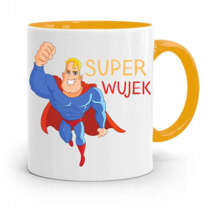 Kubek Żółty Prezent Dla Wujka Super Wujek