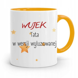 Kubek Żółty Prezent Dla Wujka Tata W Wersji Luz