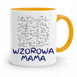 Kubek Żółty Prezent Dla Wzorowej Mamy Matki Mamusi