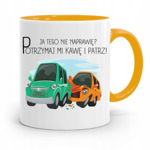 Kubek Żółty Prezent Mechanika Ja Tego Nie Naprawię
